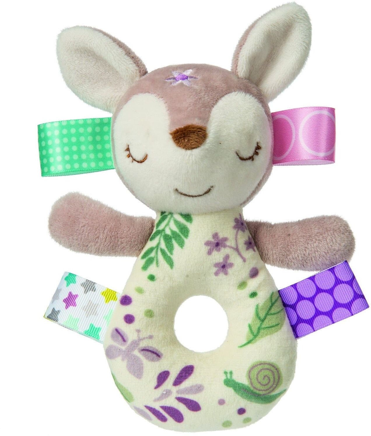 Aurora: Mary Meyers TG Flora Fawn Rattle 4 Inch Soft Toy for Babies - Soft, Plush, and Safe for Newborns