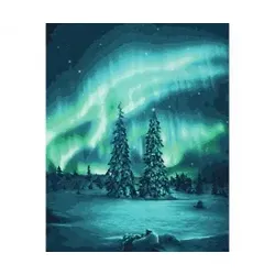 Polarlichter Malen nach Zahlen