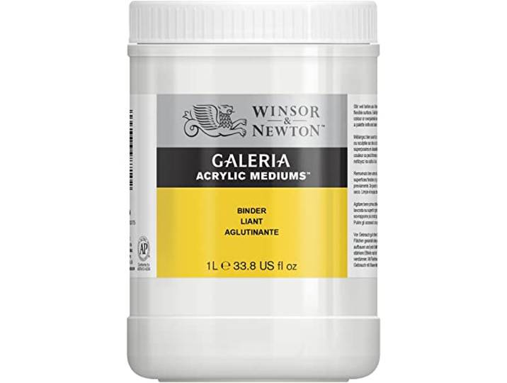 Winsor & Newton 3054823 Galeria bindmiddel 1 liter pot lijm voor zand, steen, hout en tegels