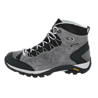 Wanderschuh BRÜTTING "Trekkingstiefel Mount Bona High", Herren, Gr. 42, grau, Veloursleder, Schuhe Wanderschuh