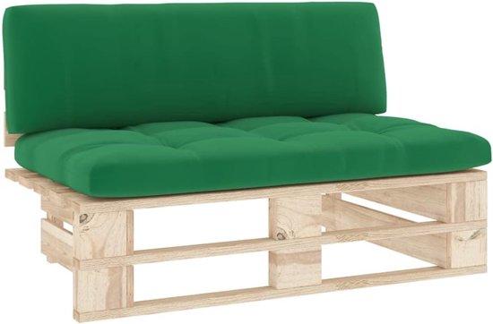 Famanu Holzmittelbank - Modulares Design - 110 cm Breit - Grün-D