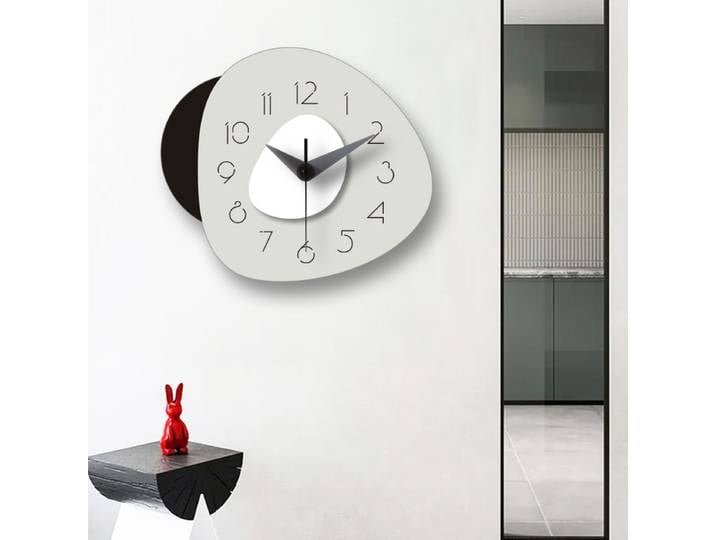 Horloge murale muette créative pour salon, montre de sens, design minimaliste moderne, mode nordique, grande horloge murale