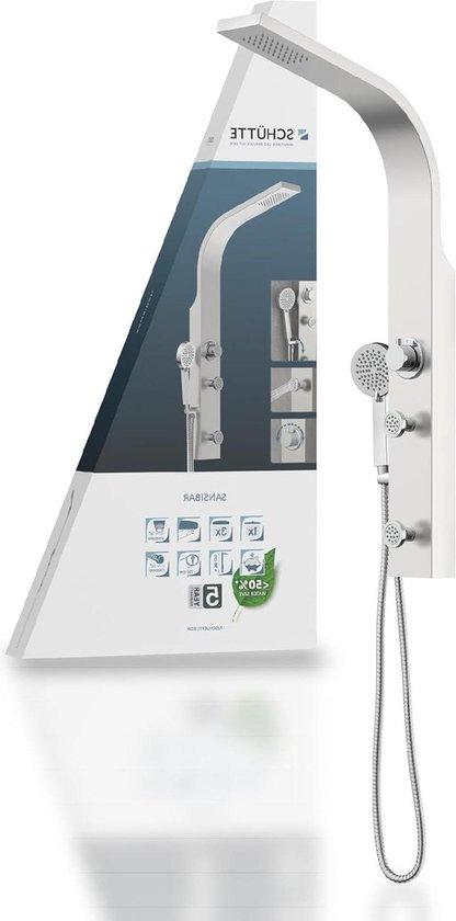 Stahl-Standdusche 60085 - Regendusche Wandhalter Handdusche - Vollständiger Regenduschesatz ohne Armatur