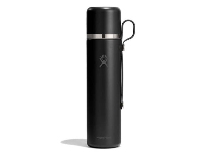 Hydro Flask – Insulated Hot Flask And Cup 828 ml (28 oz) Auslaufsicheres All-in-One-Design – Hält Getränke bis zu 30 Std. heiß & 30 Std. kalt – Black