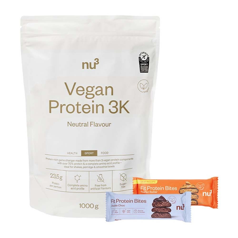 nu3 Vegan 3K Neutral + Fit Bites 1 St Set