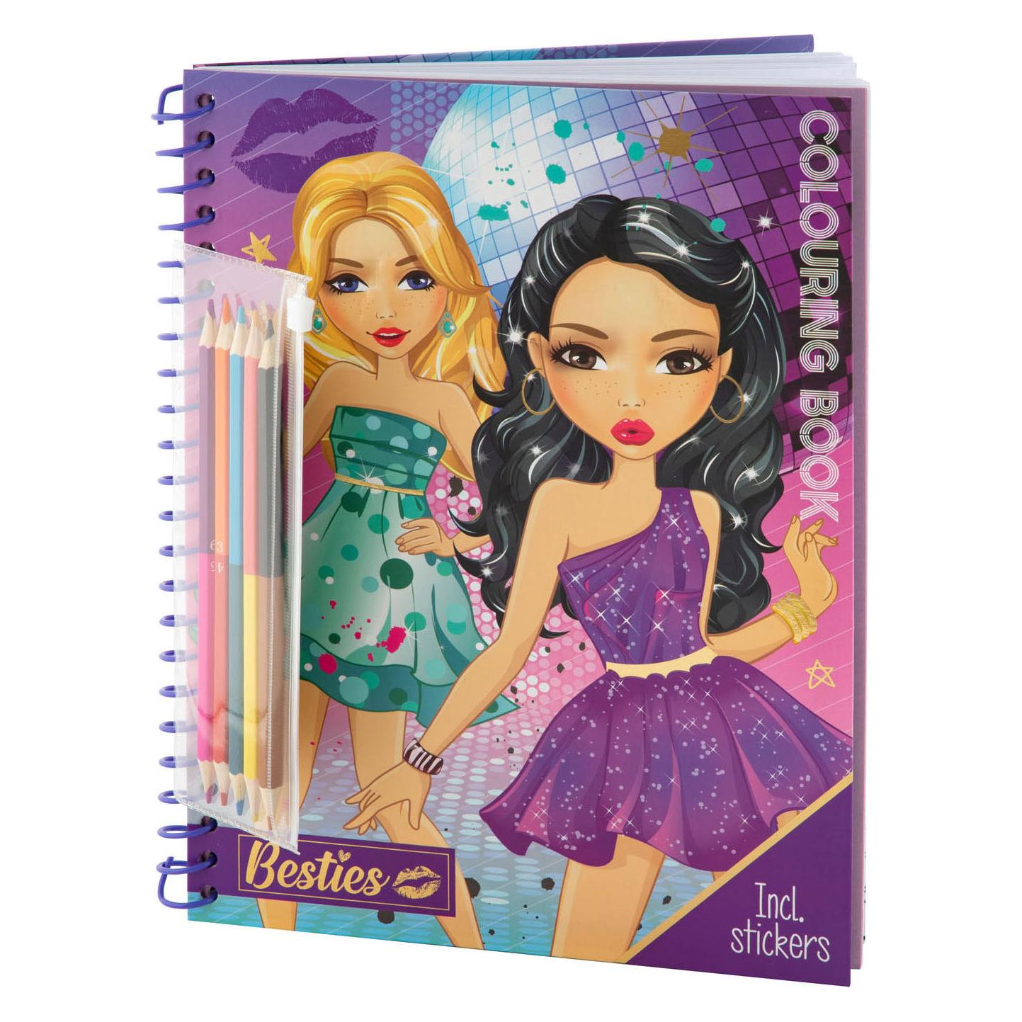 Grafix Besties Malbuch & Aufkleber (3 Sticker) (140003)