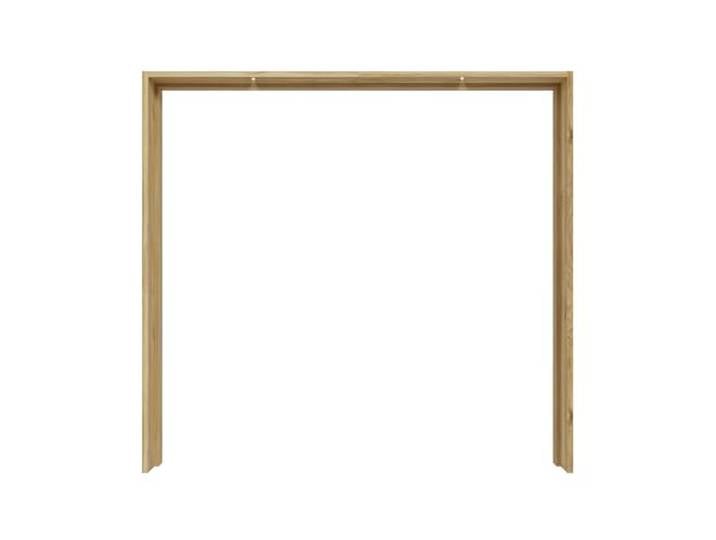 möbelando Passepartout >Passepartout< **Passepartout**: Eleganter Rahmen aus Spanplatte in Mauvella Eiche (231,1 x 215,9 x 23,8 cm) mit kaltweißer Beleuchtung, im Industrial-Stil.
