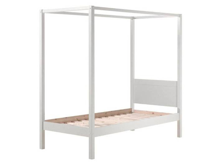 Lit Enfant à Baldaquin  Pino  90x200cm Blanc