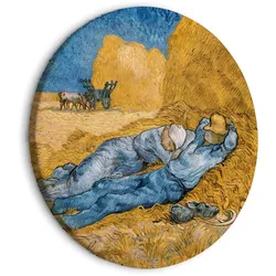 RUNDES BILD Blau 80/80 cm