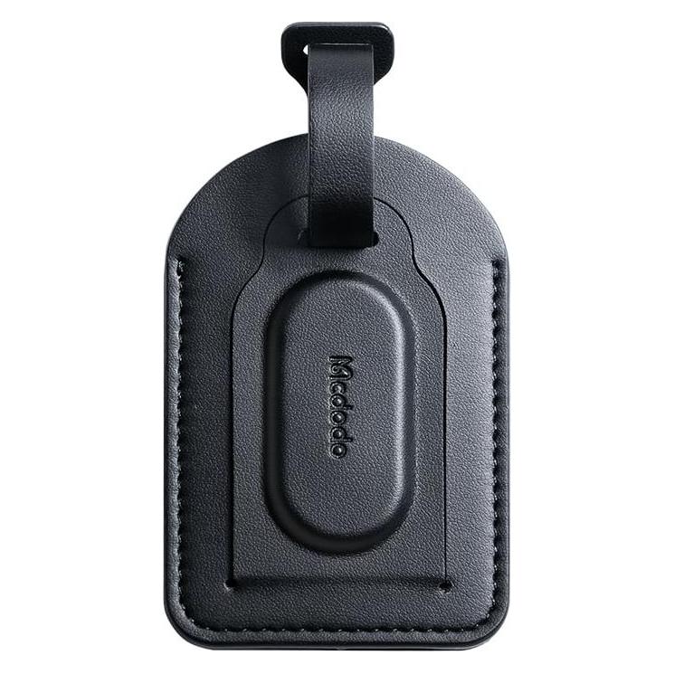 Mcdodo - Smart Tracker Napa Pro (AT-3790) - Luggage Tag, Find My, PU, 80-90dB, 220mAh - Black (Apple Find My) (70382522)