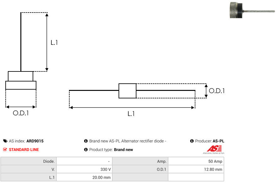 As-Pl Gleichrichter, Generator Ard9015