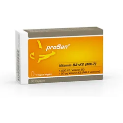 PROSAN Vitamin D3+K2 MK-7 Kapseln 30 St Kapseln