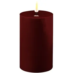Stumpenkerze LED bourgogne 7,5 x 12,5cm