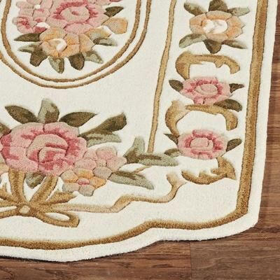 Touch of Class "Portia Rose II Rectangle Rug, 7'3"" x 9'3"", Pearl"