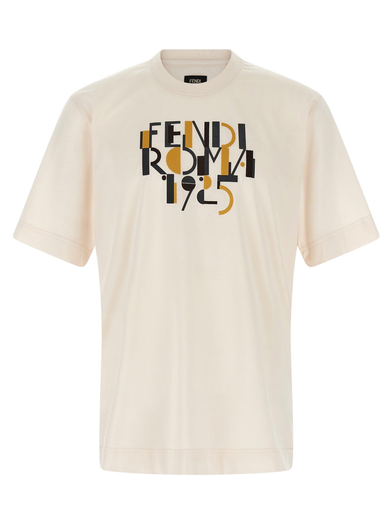 Fendi Witte Katoenen T-Shirt