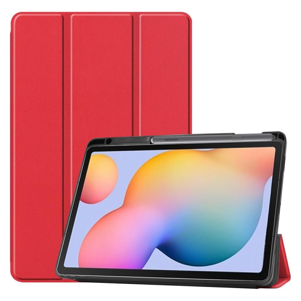Cover-Discount Galaxy Tab S6 Lite - Tri-fold Smart Leder Case rot (Samsung Galaxy Tab S6 Lite) (101227062C)