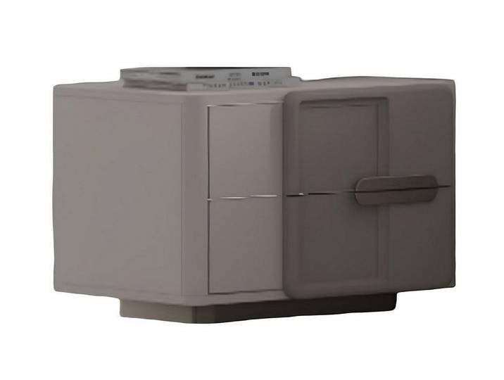 Xlmoebel Beistelltisch 2er Set moderne quadratische Beistelltische in Schwarz (Beistelltisch-Set, 2er Set), Made in Europa