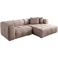 riess-ambiente Modernes Ecksofa ZERO GRAVITY 240cm greige Cord 3-Sitzer Couch L-Form