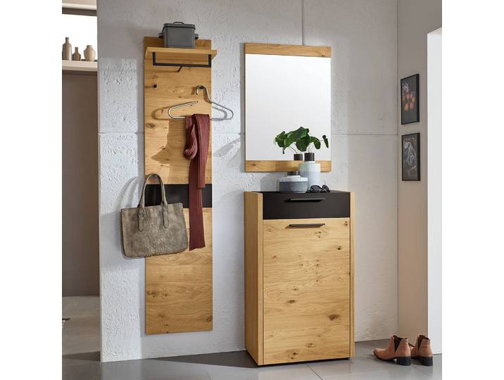 Porte-manteau mural II 42cm Marron/Noir