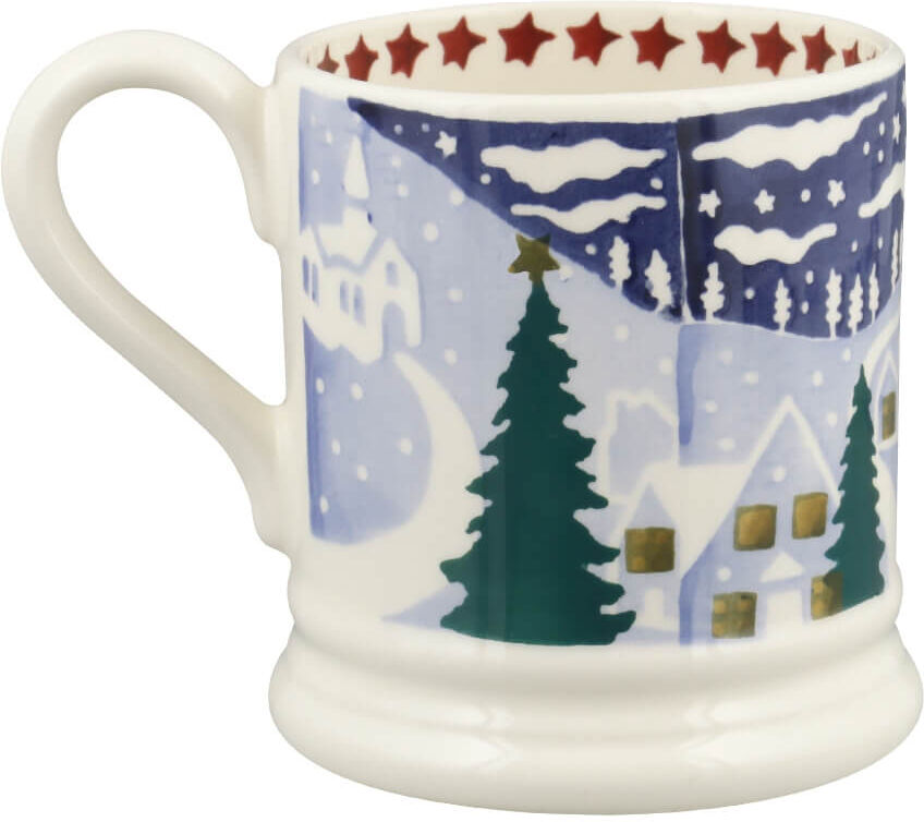 Emma Bridgewater Festive Half Pint Mug - Christmas Icons - Winter Village