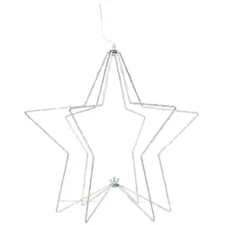 Tarrington House LED-Metallstern, Metall/PVC, 32 x 33,5 x 33,5 cm