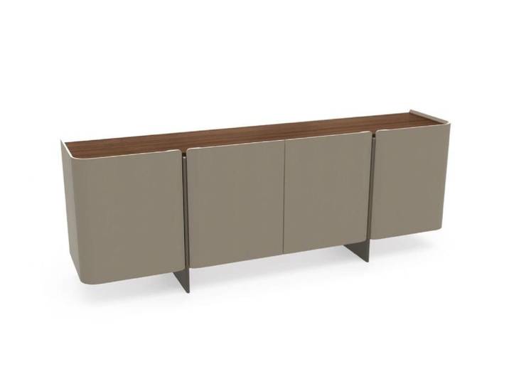 JVmoebel Sideboard Elegantes Holz Sideboard in modernem grauen Finish (1 St., 1x Sideboard), Made in Europa