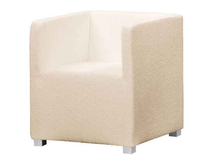 Fauteuil cocktail Beige Bouclè Abby 64 x 70 x 64cm