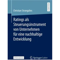 Ratings als Steuerungsinstrument von Unternehmen für eine nachhaltige Entwicklung, Fachbücher von Christian Strangalies