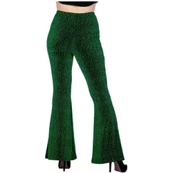 Wilbers Erwachsenenkostüm Party Glitzer Hose ausgestellt grün Grösse XL/46-48 (46, 48, XL)