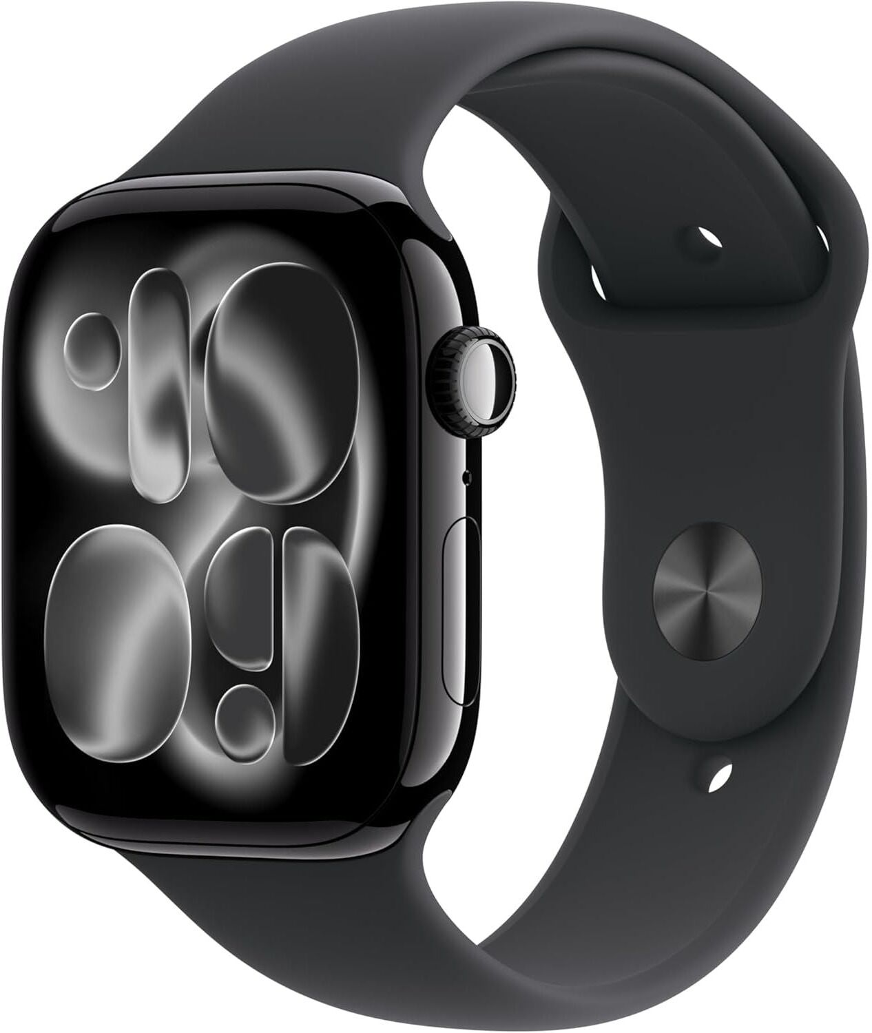 Apple Watch Series 11 GPS 46mm – Jet Black with Sport Band (M/L), New