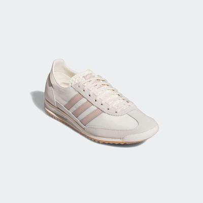Sneaker ADIDAS ORIGINALS "SL 72 OG", Damen, Gr. 36, sanftes weiß, wonder taupe, wonder weiß, Leder, Textil, Schuhe Sneaker