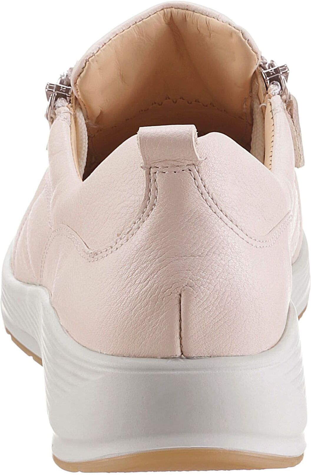 Schnürschuh WALDLÄUFER, Damen, Gr. 5, beige, Glattleder, Schuhe Schnürschuh beige 5