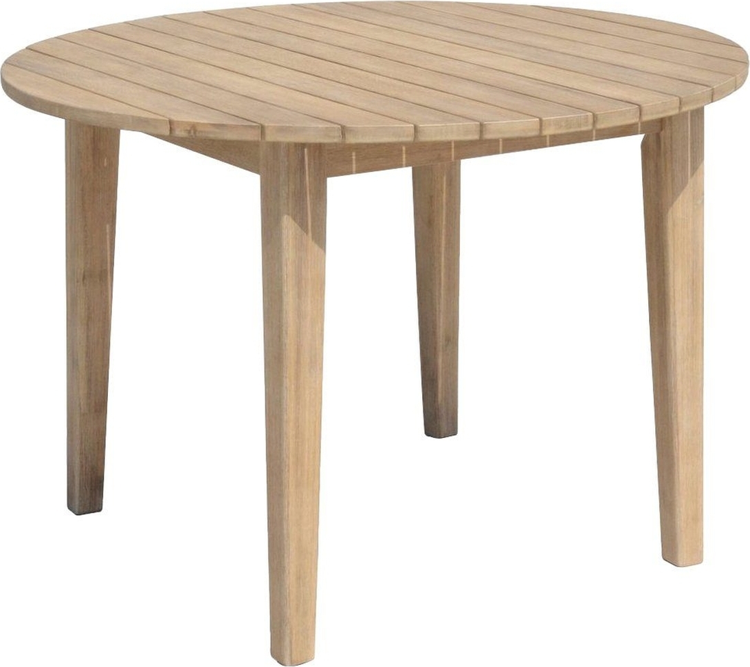 Gartentisch "Arvada" in holzfarben. Abmessungen (BxHxT) 110x75x110 cm