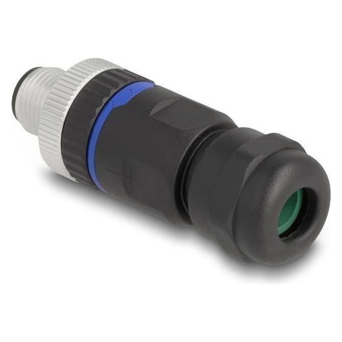 Delock M12 Steckverbinder A-kodiert 5 Pin Stecker zur Montag (60534)