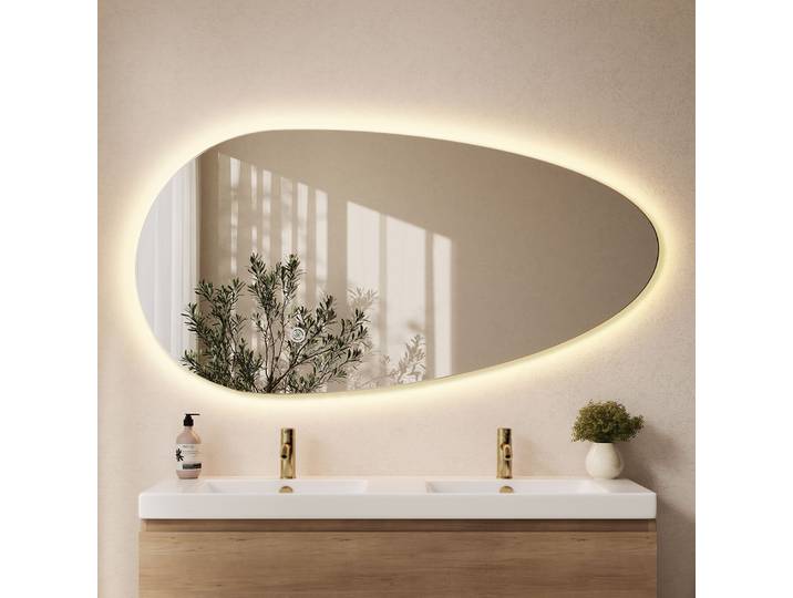 Lomazoo Miroir Adana Led 140x71 Cm Asymétrique