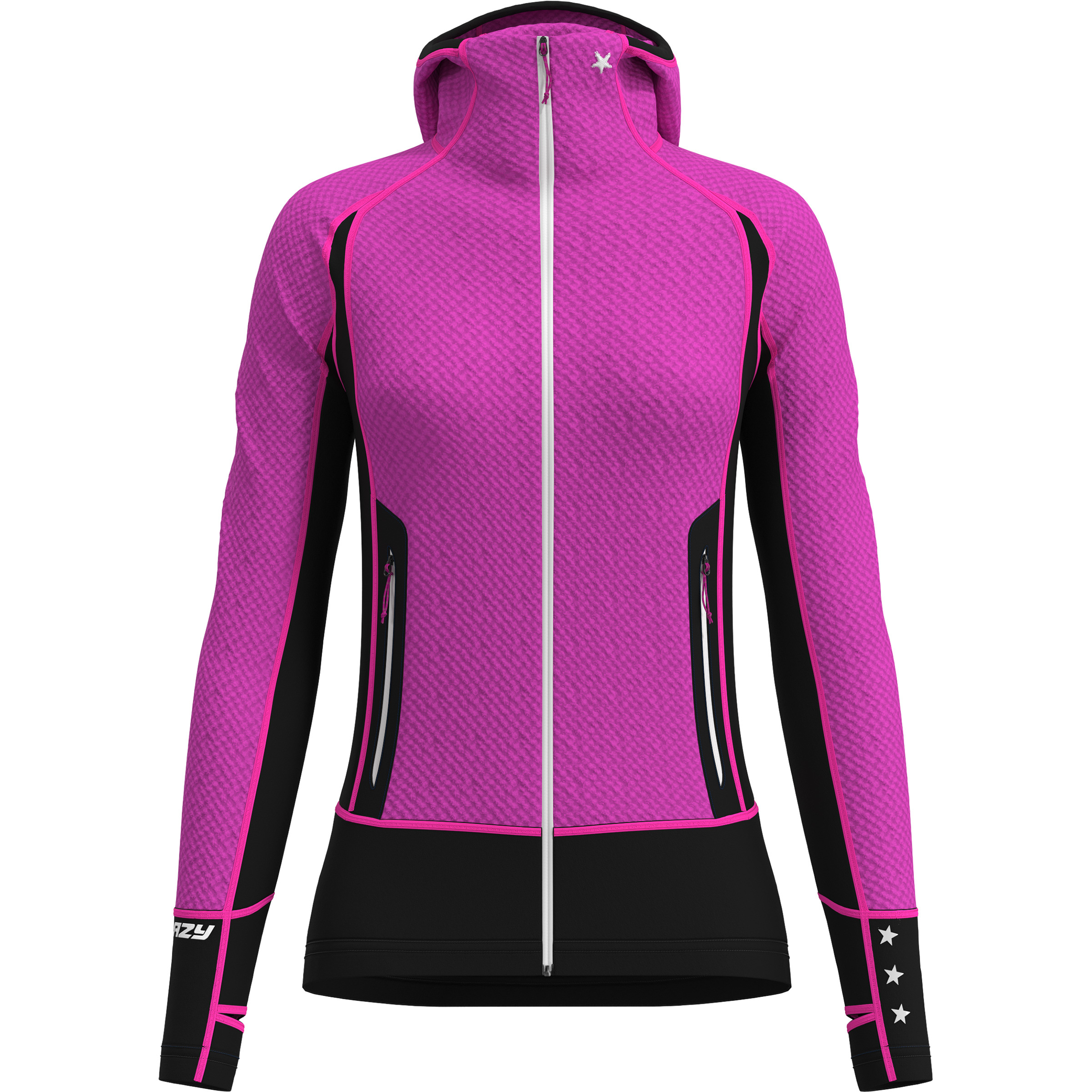 Crazy Inspire Damen Fleecejacke lila Größe S Trekking Elastisch