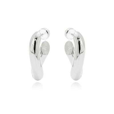 Paar Ohrstecker FILIPPA FIRENZE "GIGI", silber (silberfarben), Ohrringe, Damen, Stahl, mit Versilberung