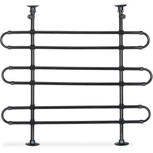 Relaxdays Kofferraum-Trenngitter für Boden / Himmel, 79 - 120 cm verstellbare Höhe, verstellbare Breite 83 - 140 cm