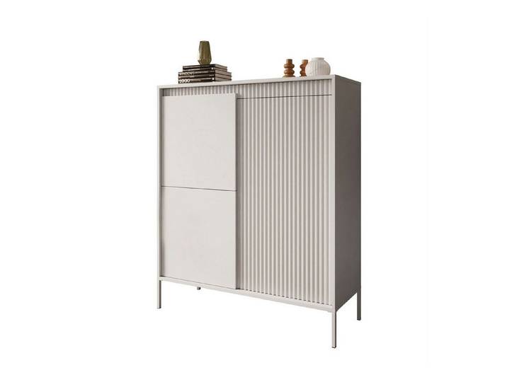 yourhouse24 Highboard SENSO Moderne Kommode mit Lamellen, Push to open Funktion