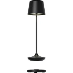 BARI Design Akku-Leuchte, mit Ladestation Schwarz
