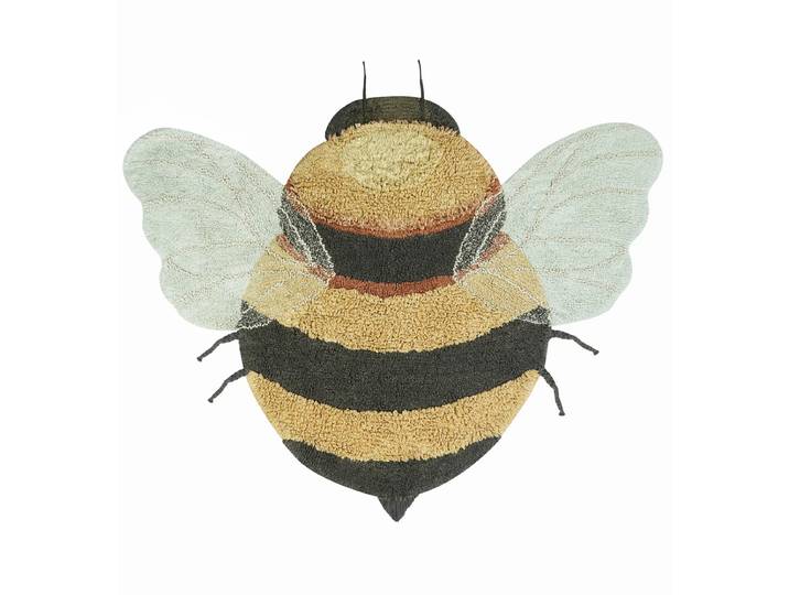 Lorena Canals - Bee waschbarer Teppich, 115 x 150 cm, dark honey / dunkelgrau / chestnut