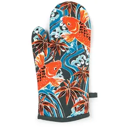 Excelsa Ofenhandschuh Kimono Baumwolle 32X18 Cm Bunt