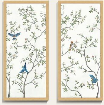 "Sweet Chinoiserie Art - Print II, 50"" x 22"" - Ballard Designs"