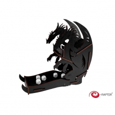 e-Raptor Würfelturm - Dice Tower - Dragon Black - englisch 293652