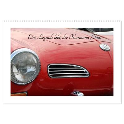 Eine Legende lebt, der Karmann-Ghia (Wandkalender 2025 DIN A2 quer), CALVENDO Monatskalender