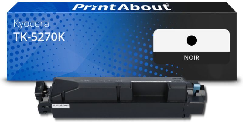 PrintAbout Toner compatible Kyocera TK-5270K - Noir Noir