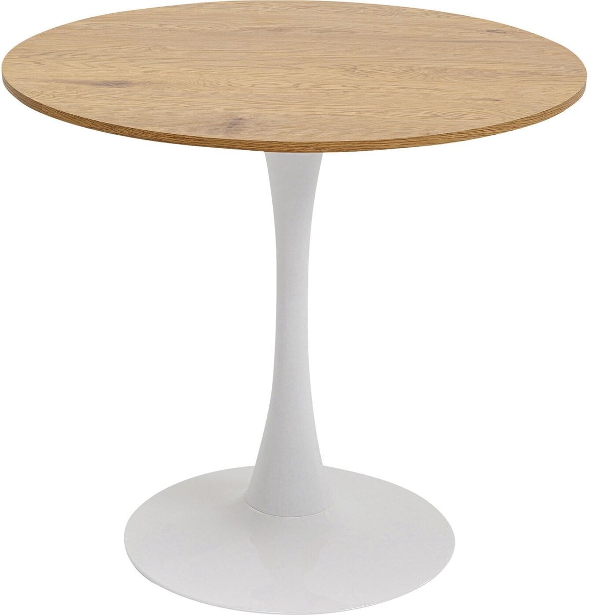 Kare Design Eettafel Schickeria Oak Print White, Rond, Ø80cm