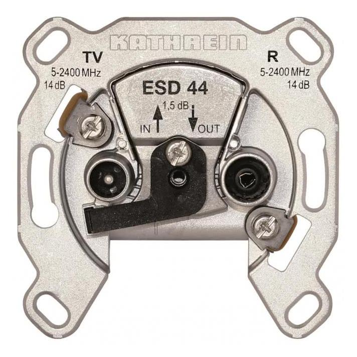 Kathrein ESD 44 Antennensteckdose für TV/Satellit/Radio (274418)