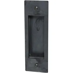 Halcö, Möbelgriff, Schiebetürmuschel 40 x 110 mm gerade, Schwarzstahl