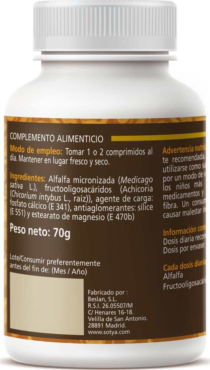 Sotya Alfalfa 700 mg 100 comp